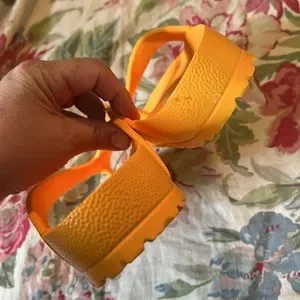 BIRKENSTOCK sz EU46 US 13 UNISEX Vivid Orange Slide Sandal FlipFlop Mould $69NEW Birkenstock | Shoes | Birkenstock Sz Eu46 Us 3 Unisex Vivid  main image 4
